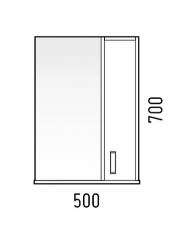 Зеркало-шкаф Corozo Koral Колор 50 9771 Красный